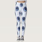 blaue Augen Leggings (Vorderseite)