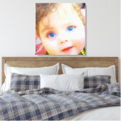Blaue Augen Leinwanddruck (Insitu (Schlafzimmer))