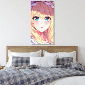 Blaue Augen Leinwanddruck (Insitu (Schlafzimmer))