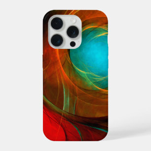 Blaue-Augen-Moderne-Abstrakte-Fine-Art-Kühle-Muste iPhone 15 Pro Hülle