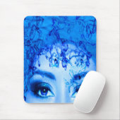 Blaue Augen Mousepad (Mit Mouse)