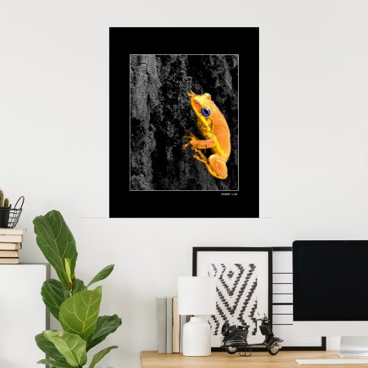 Blaue Augen Poster (Heimbüro)