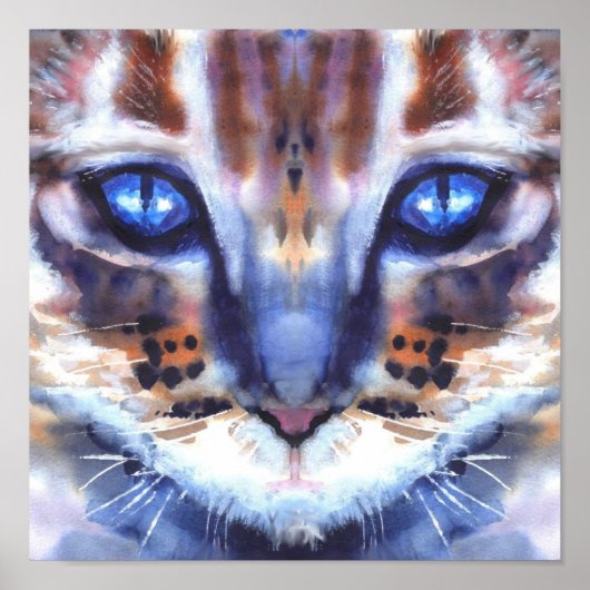 blaue Augen Poster (Vorne)