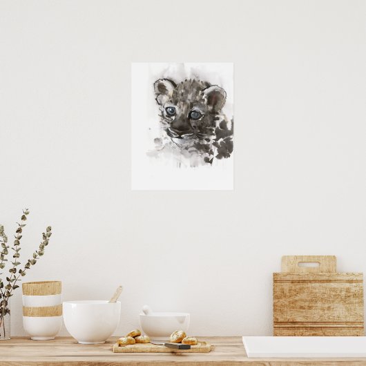 Blaue Augen Poster (Küche)