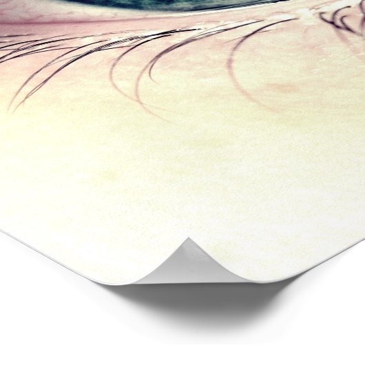 Blaue Augen Poster (Ecke)