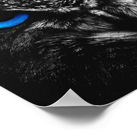 Blaue Augen Poster (Ecke)