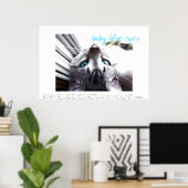 blaue Augen Poster (Heimbüro)
