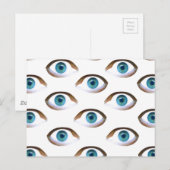 blaue Augen Postkarte (Vorne/Hinten)