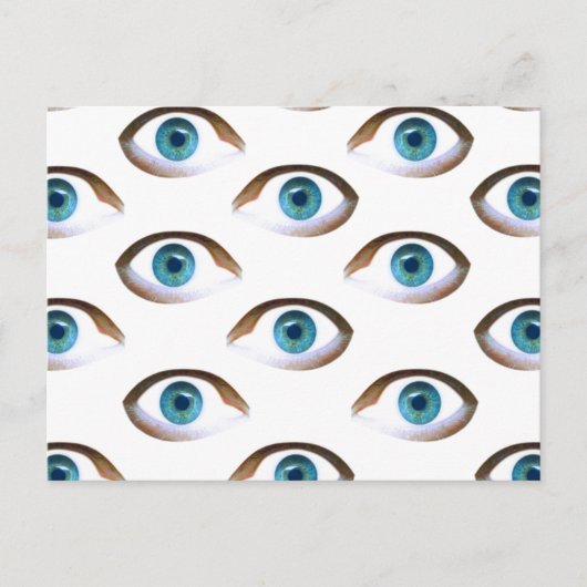 blaue Augen Postkarte (Vorderseite)