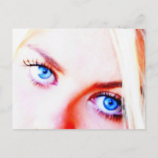 blaue Augen Postkarte