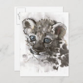 Blaue Augen Postkarte (Vorne/Hinten)