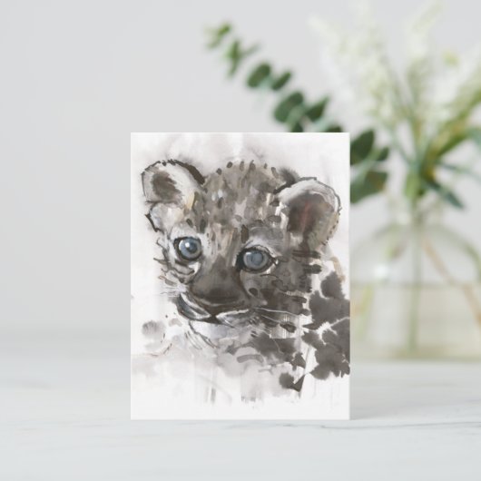 Blaue Augen Postkarte (Stehend Vorderseite)