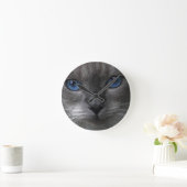 Blaue Augen Runde Wanduhr (Zuhause)