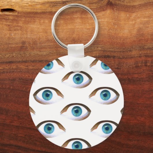 blaue Augen Schlüsselanhänger (Vorderseite)
