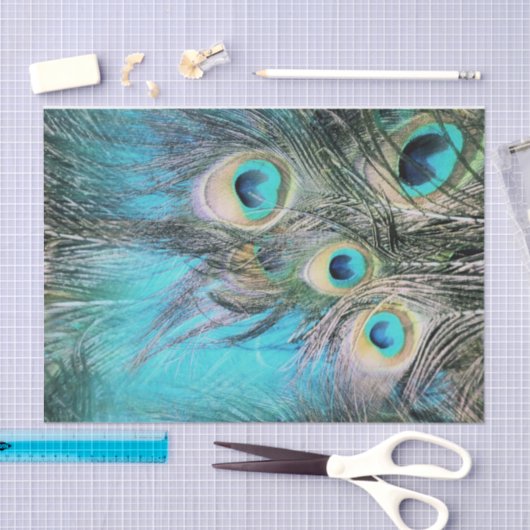 Blaue Augen Seidenpapier (Handwerk)