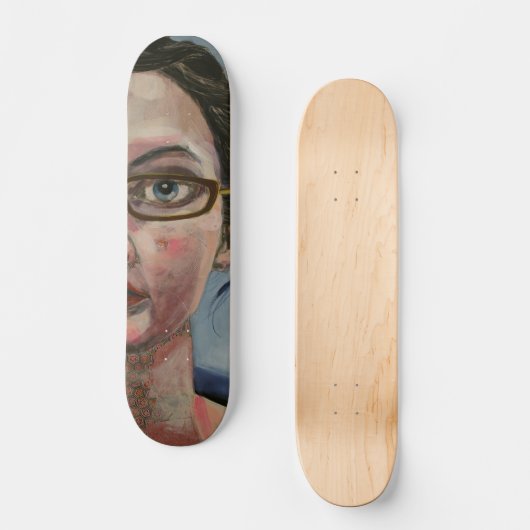 Blaue Augen Skateboard (Vorderseite)