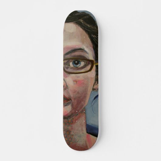 Blaue Augen Skateboard (Vorne)