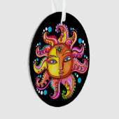 Blaue Augen Sonne Himmelsakzessorium aus Acryl Ornament (Vorderseite)