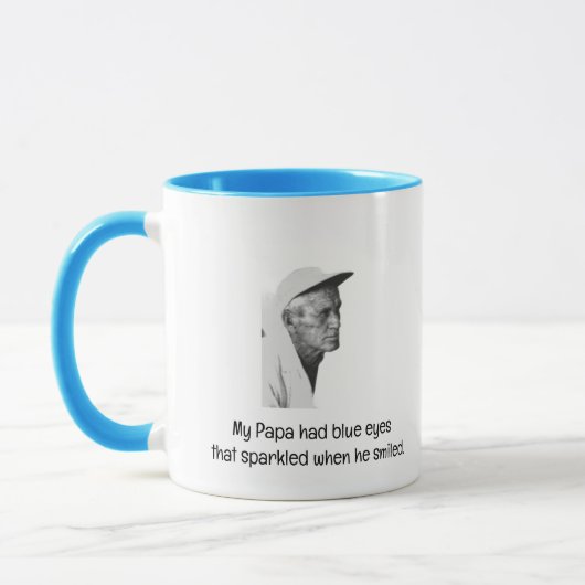 Blaue Augen Tasse (Links)