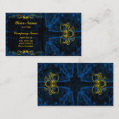 Blaue Auslese-Visitenkarte Visitenkarte (Vorne/Hinten)