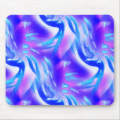 Blaue Ausschnitte mit digitalen Grooves auf rosa T Mousepad (Vorne)