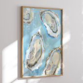 Blaue Austern Küche Küstenmeeresfrüchte Wandbild  Poster