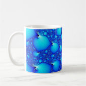 Blaue Austern-Spirale Kaffeetasse (Links)