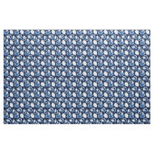 Blaue Austernhalbe Muschel Stoff (Fat Quarter (45,7 x 55,9 cm))