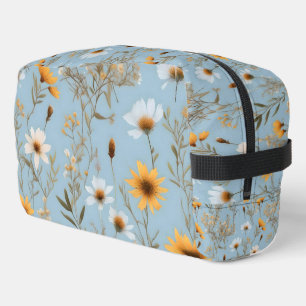 blaue australische Wildblumen und Gräser, Waschbeutel