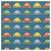 Blaue Autos Stoff (Muster)