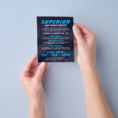 Blaue Autowasche Flyer (Gruppe)