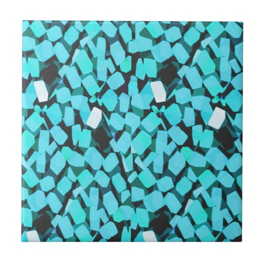 Blaue Avalanche Fliese (Vorderseite)