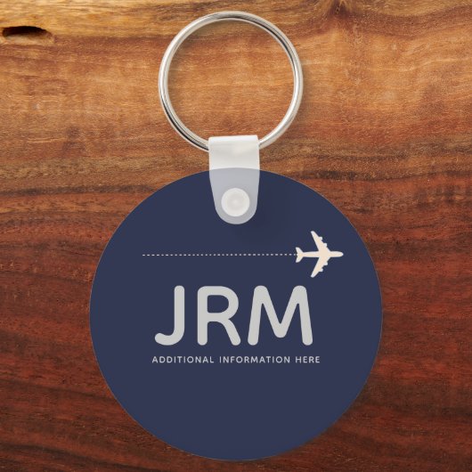 Blaue Avionikschlüssel des Piloten Schlüsselanhänger (Rückseite)