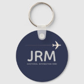 Blaue Avionikschlüssel des Piloten Schlüsselanhänger (Rückseite)