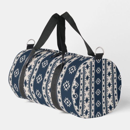 Blaue Aztec Print Cut Sew Tasche (Linke Seite)