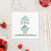 Blaue Baby-BBQ-Servietten Serviette (Beispiel)