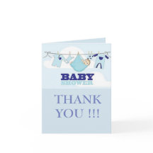 BLAUE BABY SHOWER DANKEN