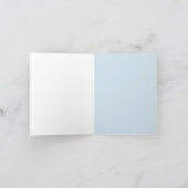 BLAUE BABY SHOWER DANKEN DANKESKARTE (Innenseite)