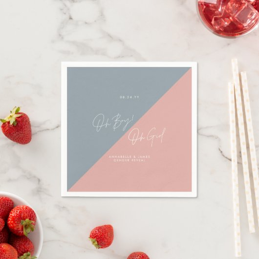 Blaue Babydusche Serviette (Beispiel)