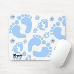 Blaue Babyfüße Junge Mauspad! Mousepad