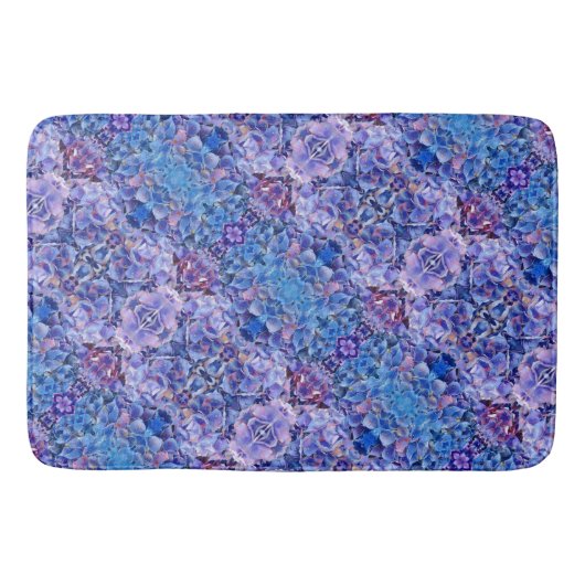 Blaue Badematte (Vorderseite)