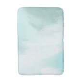 Blaue Badematte (Vorderseite Vertikal)