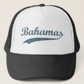 Blaue Bahamas Truckerkappe (Vorderseite)