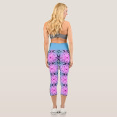blaue Balance Capri Leggings (Rückseite)