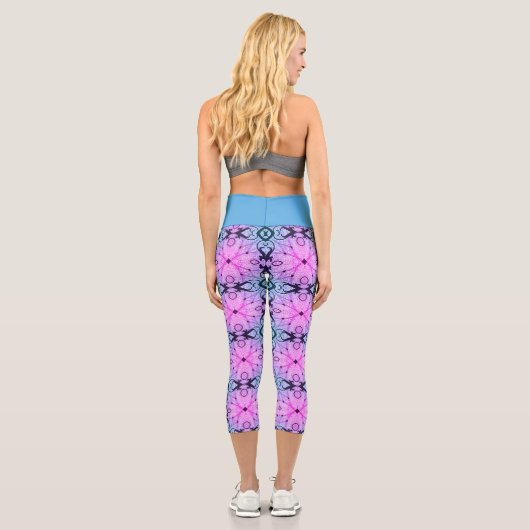 blaue Balance Capri Leggings (Rückseite)