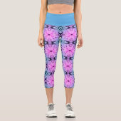 blaue Balance Capri Leggings (Vorderseite)