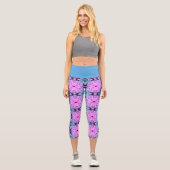 blaue Balance Capri Leggings (Vorderseite)