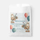 Blaue Ballon-Igel-Feier Geschenktütchen (Vorderseite)