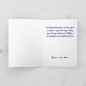 Blaue Ballon-kundenspezifische Abschluss-Karte Karte (Innenseite)