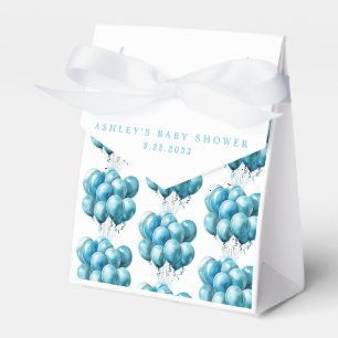 Blaue Ballons Aquarell Jungen Baby Shower Geschenkschachtel